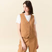 Veston éco-responsable beige femme