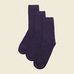 Lot 3 paires chaussettes bleu marine homme