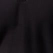 Polo cintr&eacute; manches courtes en coton noir homme