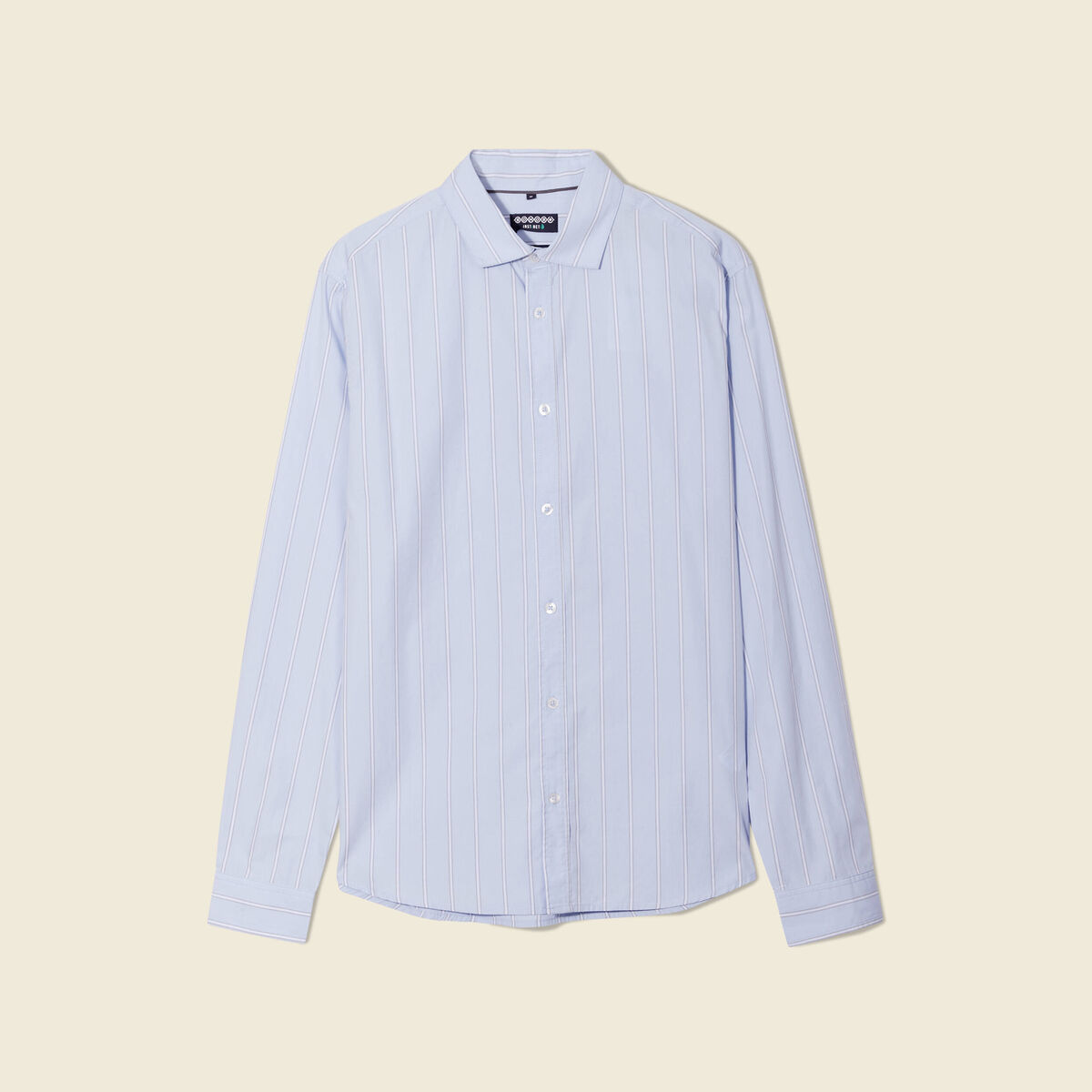 Chemise éco-responsable bleu clair homme