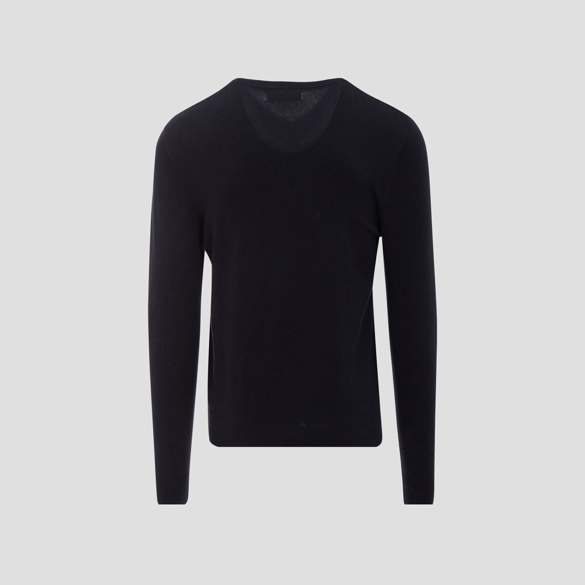 Pull manches longues bleu foncé homme
