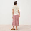 Pull col rond manches courtes creme femme