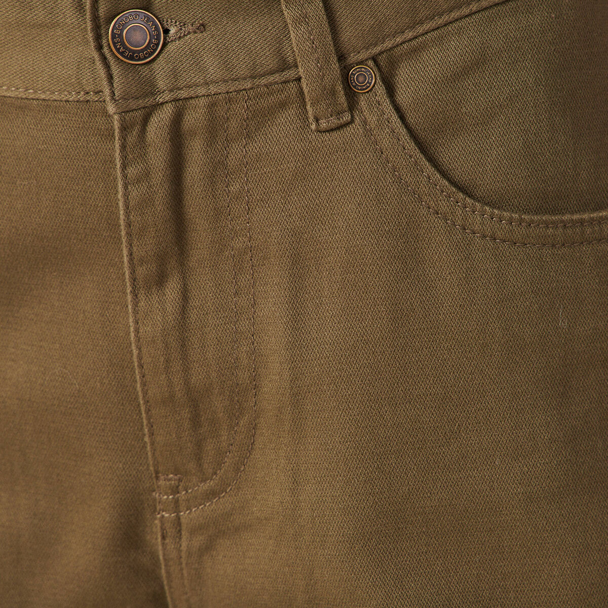 Pantalon cargo vert kaki femme