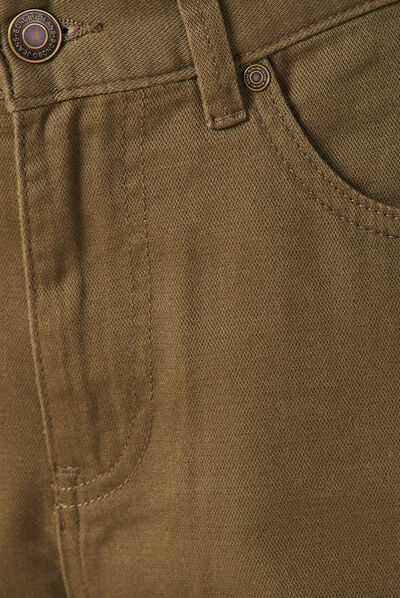 Pantalon cargo vert kaki femme