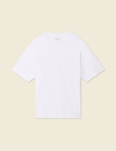 T-shirt manches courtes blanc homme