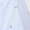 Chemise ample manches coude bleu ciel femme