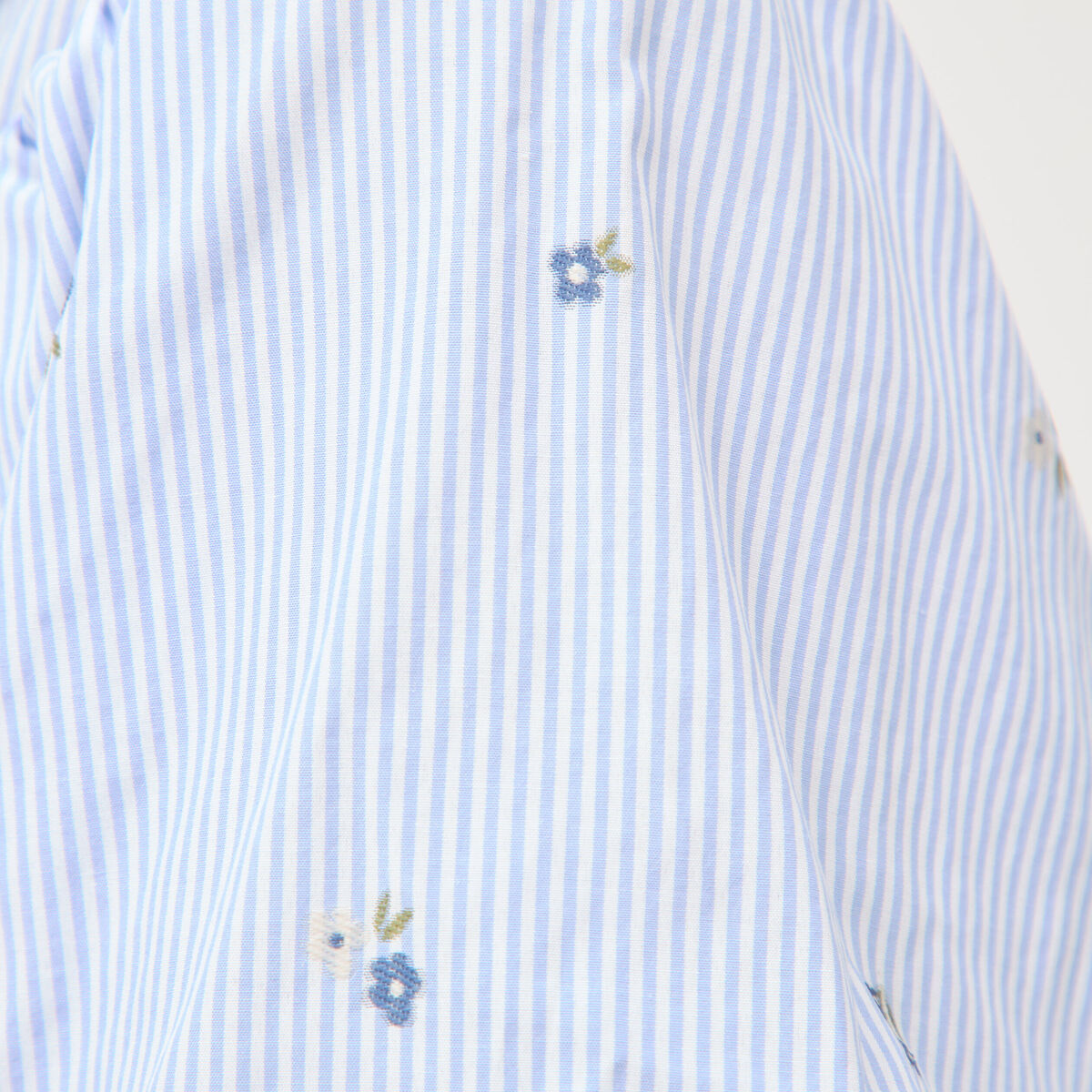 Chemise ample manches coude bleu ciel femme