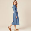 Robe en jean éco-responsable denim bleach femme