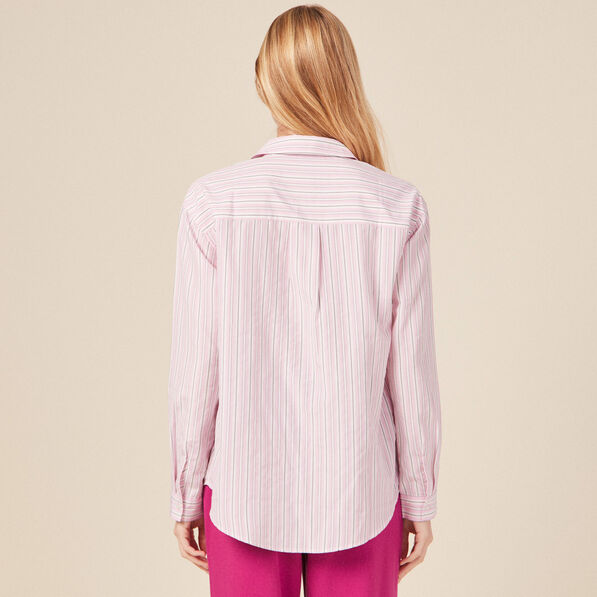 chemise eco responsable mauve femme Chemise éco-responsable mauve femme