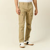 Pantalon cargo droit beige homme
