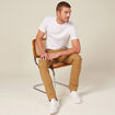 Pantalon slim Instinct chino camel homme