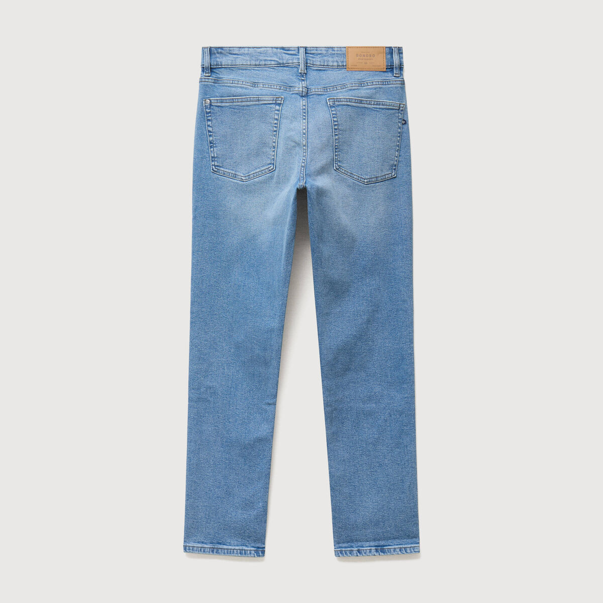 Jeans slim longueur 32 denim bleach homme