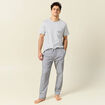 Ensemble pyjama 2 pièces gris clair homme