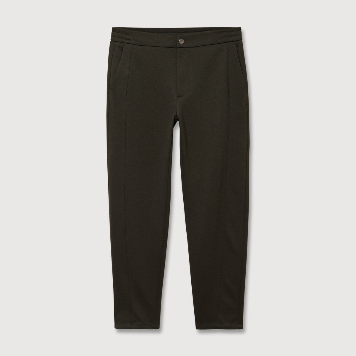 Pantalon droit longueur 32 vert kaki homme