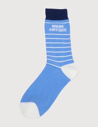 Chaussettes bleu violet homme