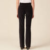 Pantalon bootcut velours noir femme