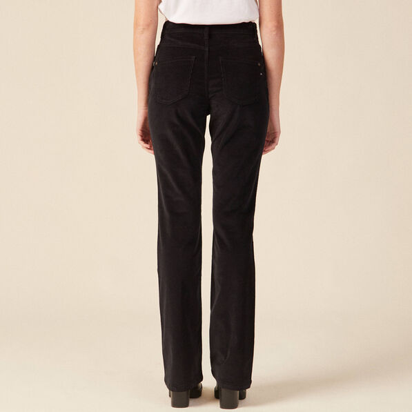 pantalon bootcut velours noir femme Pantalon bootcut velours noir femme