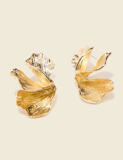 Boucles d'oreilles couleur or femme