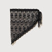 Foulard en dentelle noir femme
