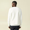 Sweat sans manches effet polaire ecru homme
