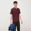 Polo manches courtes prune homme