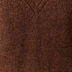 Pull manches longues fabriqu&eacute; en France marron fonc&eacute; femme