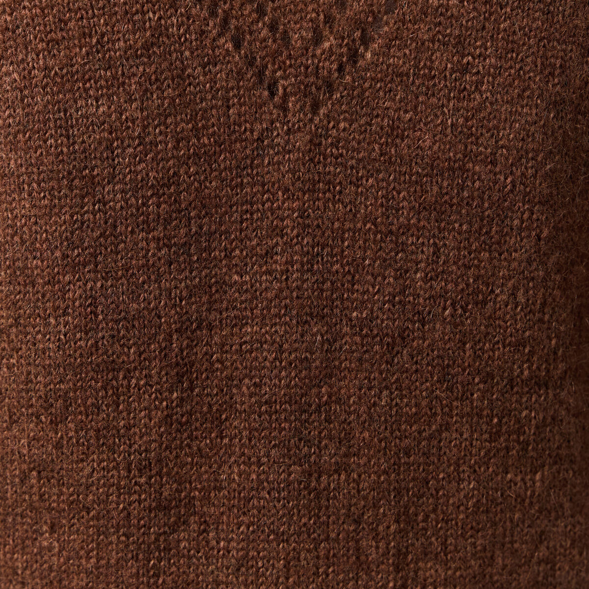 Pull manches longues fabriqu&eacute; en France marron fonc&eacute; femme