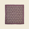 Foulard en coton marron fonc&eacute; homme