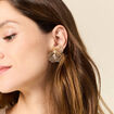 Boucles d'oreilles clous couleur or femme