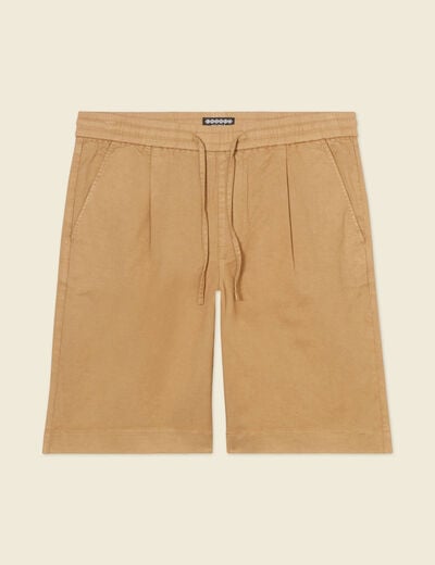 Bermuda éco-responsable beige homme