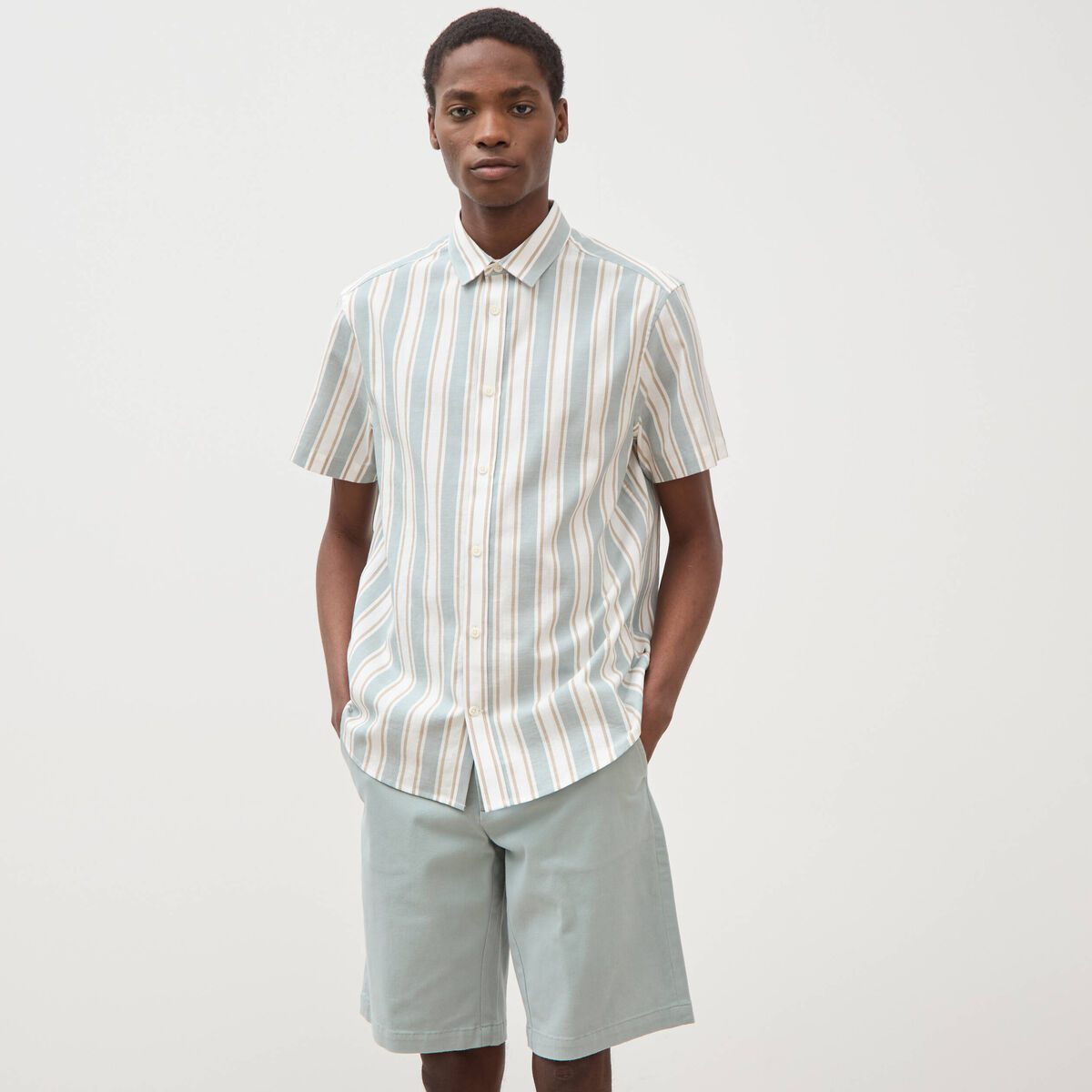 Short vert clair homme