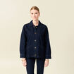 Blouson surchemise en jean denim brut femme
