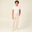 Pantalon chino à coulisse beige homme