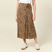 Jupe longue portefeuille marron clair femme