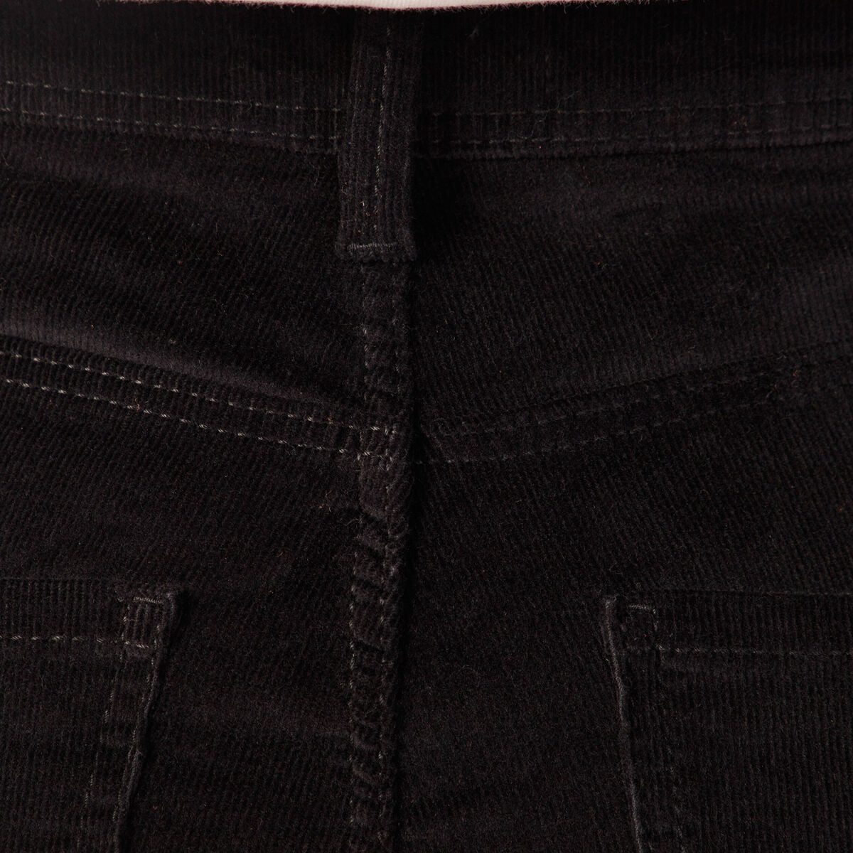 Pantalon bootcut velours noir femme