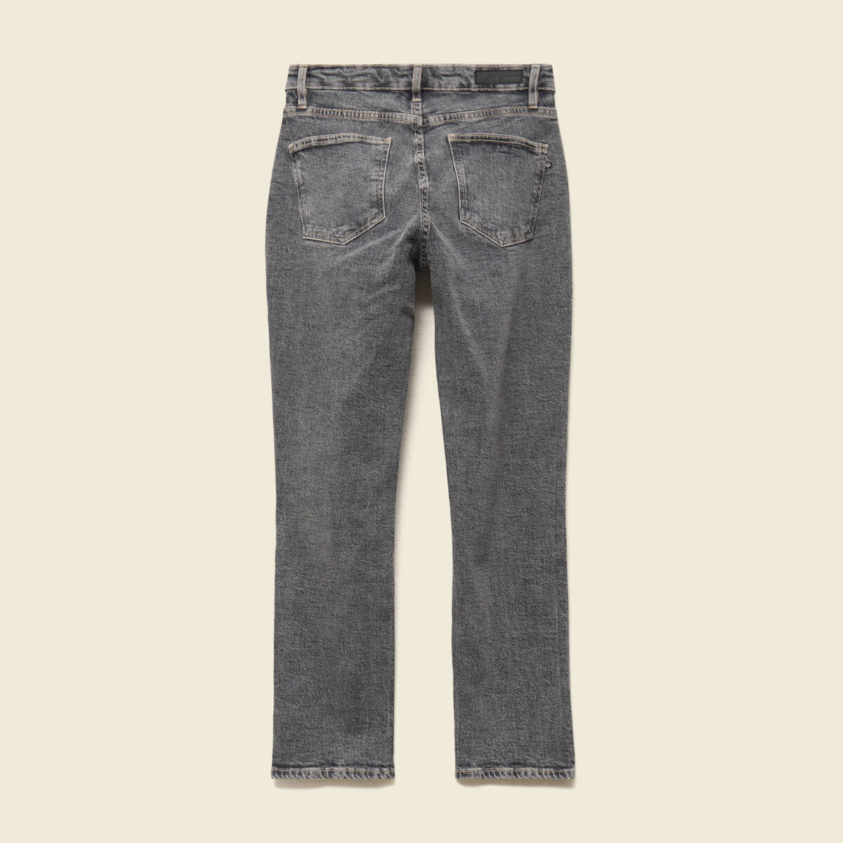 Jeans slim 7/8&egrave;me taille haute denim gris femme