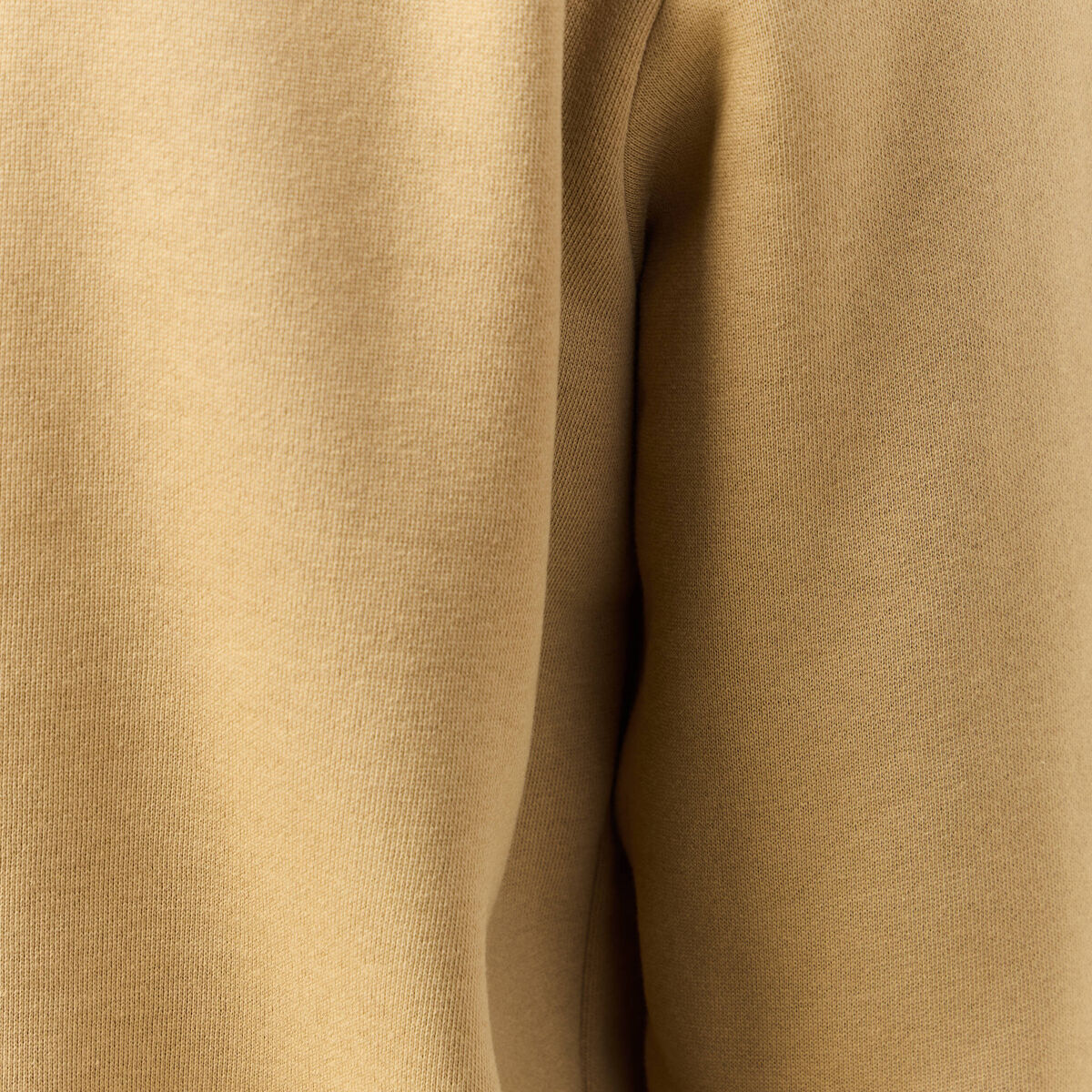 Sweat col camionneur manches longues beige homme