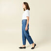 Jeans barrel taille haute denim stone femme
