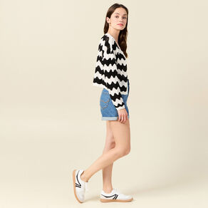Gilet ajouré éco-responsable noir femme
