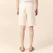 Bermuda droit à coulisse ecru homme