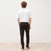 Pantalon chino jogger marron homme