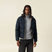 Doudoune &agrave; capuche bleu marine homme