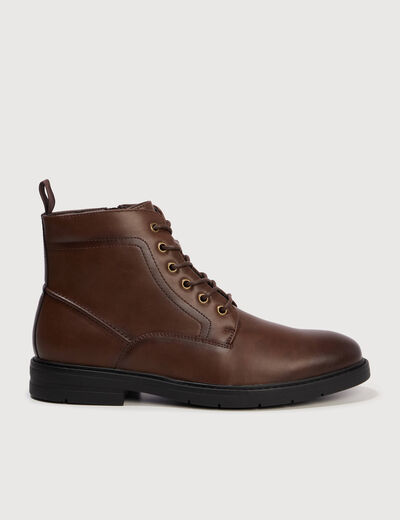 Bottines marron fonc&eacute; homme