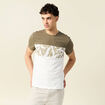 T-shirt manches courtes vert kaki homme