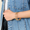 Bracelet multi anneaux couleur or femme