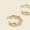 Boucles d'oreilles créoles couleur or femme