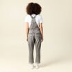 Salopette jeans taille standard denim snow gris femme