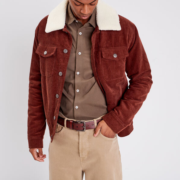 Ceinture en cuir marron homme