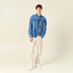 Chemise manches longues denim brut homme