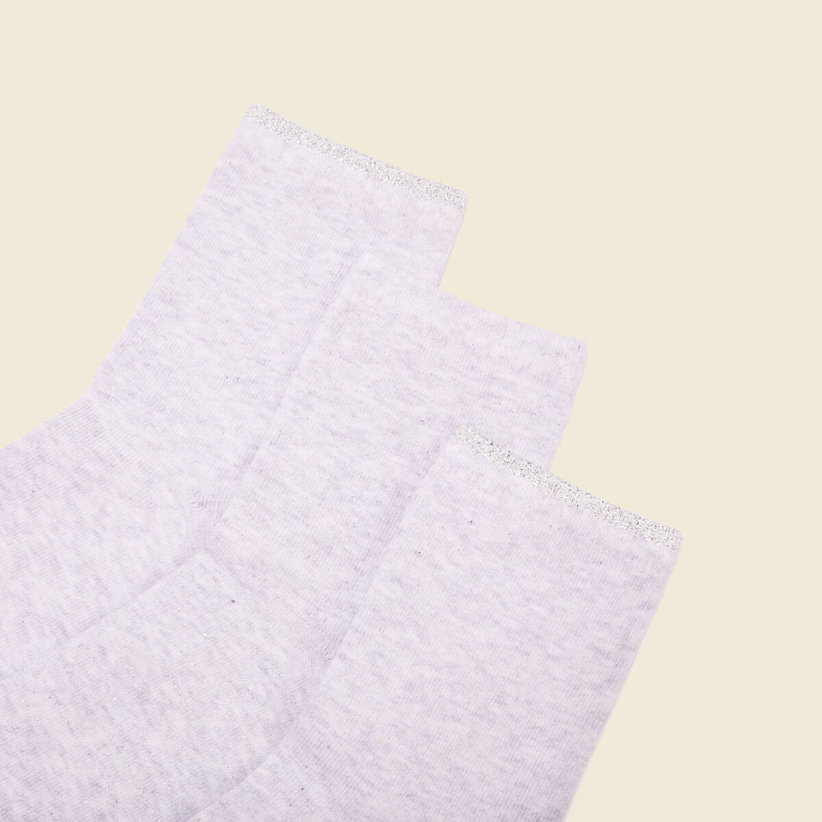 Lot 3 paires chaussettes gris clair femme